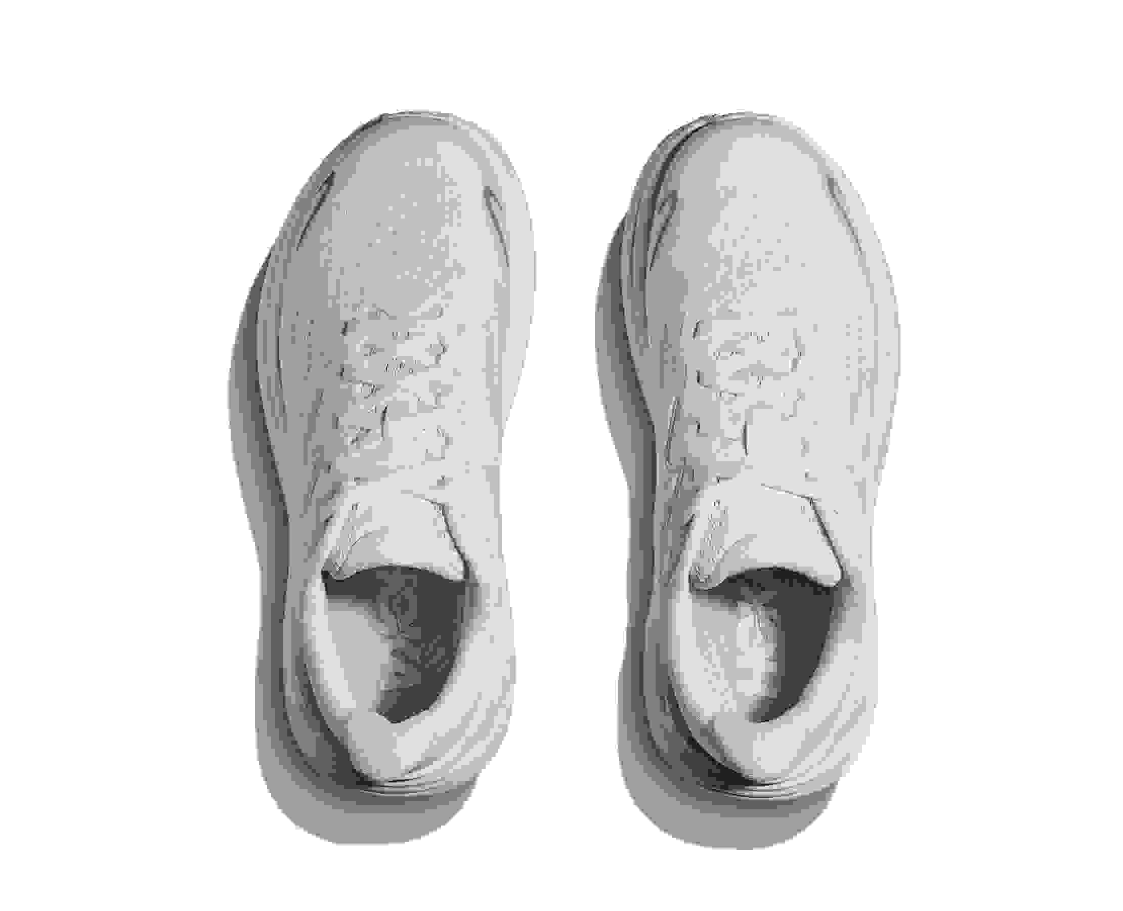 Hoka Clifton 10 Grade School Kids' "White/White" Running Shoe